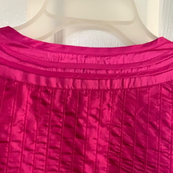 Chico’s Fuchsia Sz 3 Open Front Jacket - Picture 7 of 8